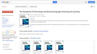 
                            11. The Handbook of Technology and Second Language Teaching and Learning