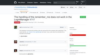 
                            4. The handling of the remember_me does not work in the ... - GitHub