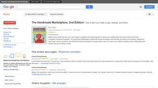 
                            8. The Handmade Marketplace, 2nd Edition: How to Sell Your Crafts ...