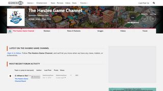 
                            6. The Hasbro Game Channel - GameSpot