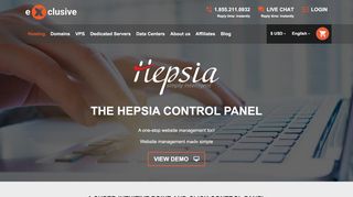 
                            3. The Hepsia Control Panel | Exclusive Hosting