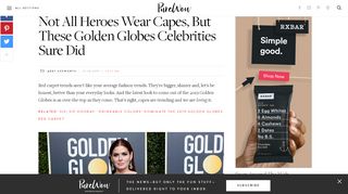 
                            10. The High-Fashion Capes at the Golden Globes Were Fierce - PureWow