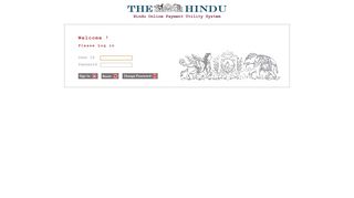 
                            7. The Hindu - User Login Page.