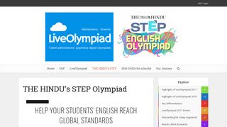 
                            6. THE HINDU's STEP Olympiad – LiveOlympiad