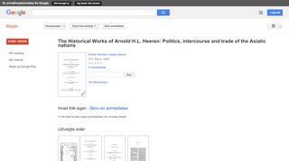 
                            10. The Historical Works of Arnold H.L. Heeren: Politics, intercourse ...