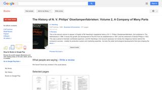 
                            11. The History of N. V. Philips' Gloeilampenfabrieken: Volume 2, A ...