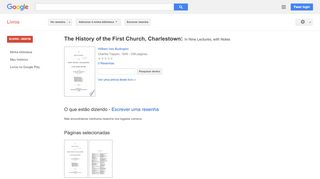 
                            12. The History of the First Church, Charlestown: In Nine Lectures, with ...