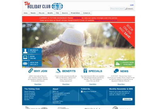
                            2. The Holiday Club – Members login for awesome holidays and ...