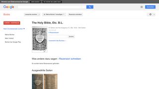 
                            8. The Holy Bible, Etc. B.L.