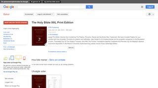 
                            4. The Holy Bible XXL Print Edition