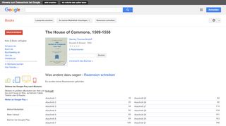 
                            11. The House of Commons, 1509-1558
