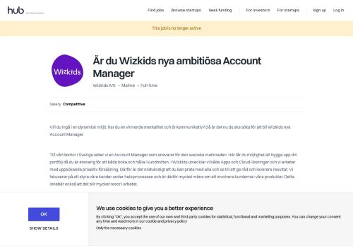 
                            10. The Hub | Är du Wizkids nya ambitiösa Account Manager