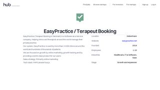 
                            6. The Hub | EasyPractice / Terapeut Booking