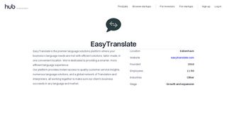 
                            8. The Hub | EasyTranslate