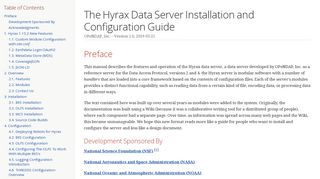 
                            10. The Hyrax Data Server Installation and Configuration Guide