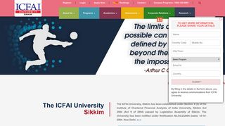 
                            3. The ICFAI University Sikkim | Full-time Campus Programs | MBA | B ...