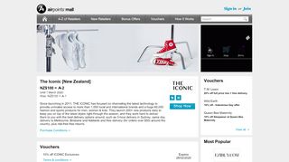 
                            8. The Iconic [New Zealand] - Earn Airpoints Dollars with Air New Zealand