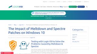 
                            7. The impact of Meltdown and Spectre patches on Windows 10 - Login VSI
