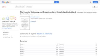 
                            8. The Imperial Dictionary and Encyclopedia of Knowledge Unabridged: ...