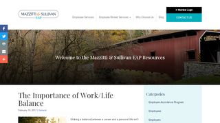 
                            13. The Importance of Work-Life Balance | Mazzitti & Sullivan EAP