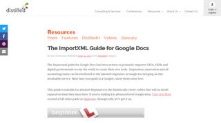 
                            13. The ImportXML Guide for Google Docs | Distilled
