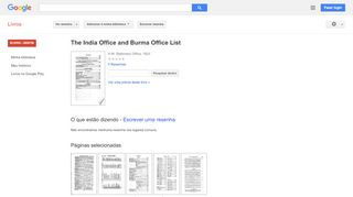 
                            7. The India Office and Burma Office List