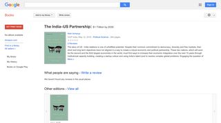 
                            11. The India–US Partnership: $1 Trillion by 2030