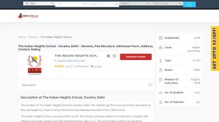 
                            9. The Indian Heights School - Dwarka, Delhi - Reviews, Fee Structure ...