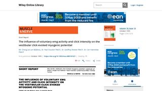 
                            7. The influence of voluntary emg activity and click intensity on the ...