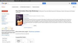 
                            8. The Information Security Dictionary: Defining the Terms that Define ...