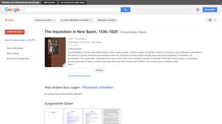 
                            7. The Inquisition in New Spain, 1536–1820: A Documentary History