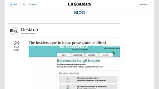 
                            7. The Insiders apre in Italia: prove gratuite offresi - La Stampa