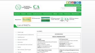 
                            7. The Institute of Chartered Accountants of Pakistan » List of ...