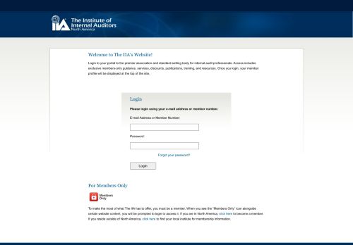 
                            9. The Institute of Internal Auditors - Login