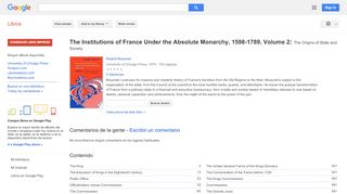 
                            7. The Institutions of France Under the Absolute Monarchy, 1598-1789: ... - Resultado de Google Books