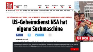 
                            5. „The Intercept“ berichtet von Geheimprojekt ICREACH: NSA hat ...