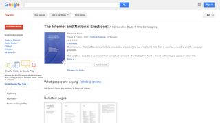 
                            9. The Internet and National Elections: A Comparative Study of Web ...
