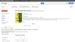 
                            8. The Investors Tax Tuneup: It's What You Keep That Counts - Google Books-Ergebnisseite