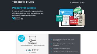 
                            8. The Irish Times Free Student Subscriptions