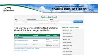 
                            13. The job you were searching for, Functional Check Pilot ... - JSfirm.com