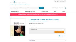 
                            11. The Journal of Perinatal Education - Springer Publishing Company