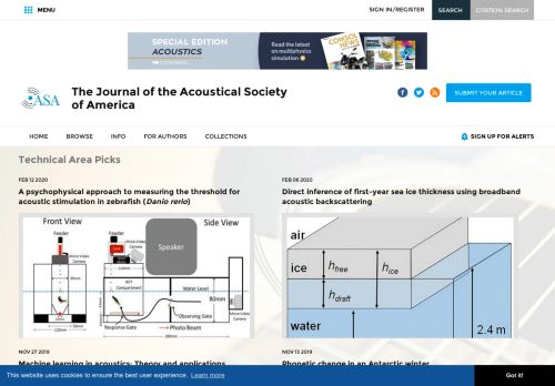 
                            10. The Journal of the Acoustical Society of America - JASA - Scitation