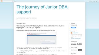 
                            5. The journey of Junior DBA support : Got security error with 