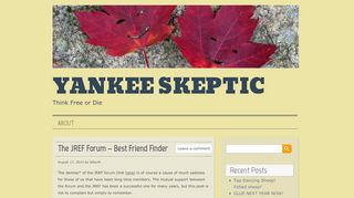 
                            10. The JREF Forum – Best Friend Finder | Yankee Skeptic