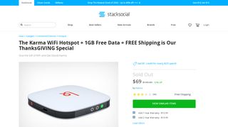 
                            8. The Karma WiFi Hotspot + 1GB Free Data + FREE Shipping is Our ...