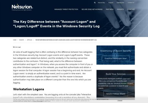 
                            8. The Key Difference between “Account Logon” and “Logon/Logoff ...