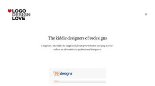 
                            12. The kiddie designers of 99designs | Logo Design Love