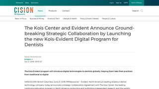 
                            9. The Kois Center and Evident Announce Ground-breaking Strategic ...