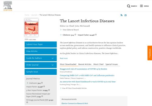 
                            3. The Lancet Infectious Diseases - Journal - Elsevier