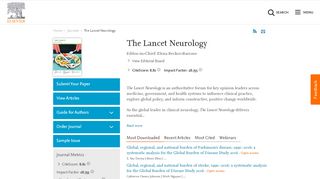 
                            4. The Lancet Neurology - Journal - Elsevier